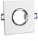 Vetrineinrete® Porta faretto ad incasso quadrato per cartongesso a soffitto supporto per faretti foro 60 mm vari colori P9-GU10 (Bianco) B14