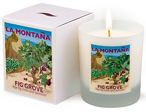 La Montaña Fig Grove | Handmade, Natural & Organic Scented Candle Inspired by Spain | Luxury Candle Gift for Women | Figs, Bark & Leaves with Wild Jasmine
