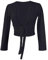 Mädchen Damen Dance Top Wrap Baumwolle Cardigan Shrug Sweater für Ballett - Schwarz - XL (Höhe 165/170 cm)