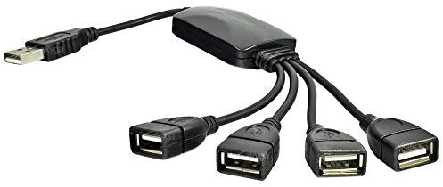 AKYGA AK-AD-13 4 Ports USB 2.0 Buchse Hub USB A Stecker Adapter