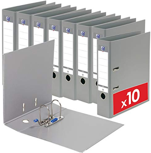 Oxford Smart Pro+ Ordner A4 80 mm PP/PP Grau 10er Stück