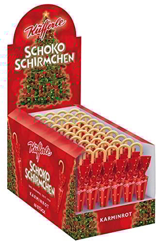 Küfferle Schokoschirmchen Karminrot 810g (60 Stück)