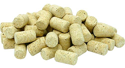 Browin 650210 Tappi in Sughero 100 pezzi, 24 x 24 x 38 mm, per bottiglie di vino, per bricolage