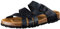 Lico Pantolette Bioline Flora Damen (Schwarz, Numeric_38)