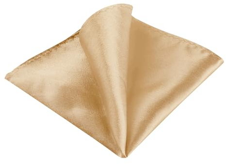 Allegra K Herren Square Hochzeit Einfarbig Einstecktuch Taschentuch ChampagneR One Size