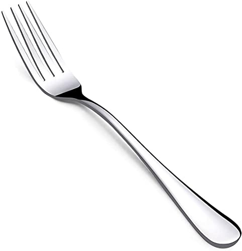 Maestro Craft Forks Pack of 6 Dinner Fork Cutlery Set Stainless Steel Kitchen 8 inchesTableware - Table Dining Kitchen Cutlery Set -Dishwasher Safe