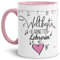 Berufe Tasse - Weltbeste Klarinetten Lehrerin - Geschenk für die weltbeste Musiklehrerin, Musikunterricht, Lehrerin - Keramik Innen & Henkel Rosa, 300 ml I Klarinette