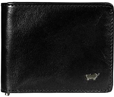 BRAUN BÜFFEL Herren RFID Geldbörse aus echtem Leder Country - Portemonnaie mit Geldklammer - 8 Kartenfächer - Schwarz