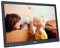 Digitaler Bilderrahmen, 15 Zoll HD 1280x800 Smart Bilderrahmen Touchscreen mit Musik/Videoplayer/Wecker/Kalender, Ausstellungsdisplays(Schwarz)