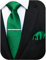 JEMYGINS Klassisch Formal Elegant Herren Seidenkrawatte Set-Krawatte & Einstecktuch Sets Grün 2