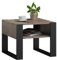 MATKAM Couchtisch KAJA H50 x B60 x T63,6 cm, offene Ablage unter der Tischplatte, Kufenbeine, Wohnzimmer Couchtisch Modern Wohnzimmertisch Universal (Grange Eiche Retro Loft)