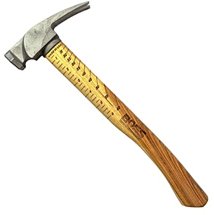 Boss Hammer BH14TIHI18M Hickory-Griff, gefräster Titan-Hammer, 400 g