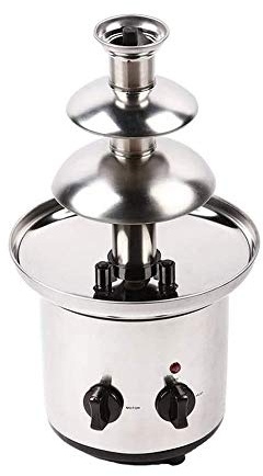 Chocolate Fondue Fountain 2 Pound Capacity Easy To Assemble 3-Tiers Perfect for Nacho Cheese BBQ Sauce Ranch Liqueurs Ser