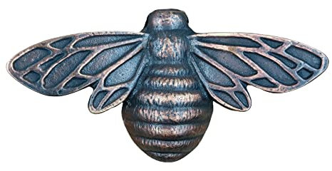 Türklopfer aus massivem Messing, 16,3 cm breit, 8,9 cm hoch (antikes Kupfer)