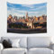 TOMPPY New York City bedruckter Wandteppich, ästhetisch, lustig, breit, Wandbehang für Schlafzimmer, Wohnzimmer, Wohnheim, Heimdekoration, 74 x 94 cm