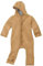 disana WALK-OVERALL, 100% Bio-Merinowolle GOTS, IVN Best | mit Umklappbündchen | Newborn Baby Kleinkind Kind Unisex | Made in Germany | Karamell Gr. 98-104