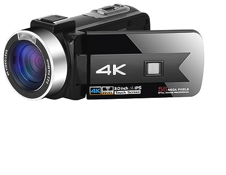 DELURA 56MP Vlog Camcorder 4K Digitale Videokameras for Live Stream WiFi Webcam 16X Zoom Nachtsicht Volle UHD Video Recorde HD Kamera (Color : 64G SD Card, Size : 8)