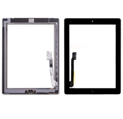 Genérico Pantalla TACTIL Compatible con Apple iPad 3 Repuesto DIGITALIZADOR Negro Negra