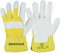 Safetytex Rindvollleder Arbeitshandschuhe - Robuste Lederhandschuhe für Bau- und Gartenarbeit - Doppelt genähte Nähte - EN388 (Gr. 10, 3 Paar)