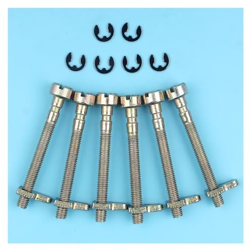 6pcs Chain Tensioner Adjuster Screw Kit for Husqvarna 36 41 136 137 141 142 235 240 E Chainsaw Replacement Spare Parts