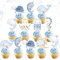 JeVenis 24 PCS Unter dem Meer Kuchen Toppers Ozean Tier Cupcake Toppers Unter dem Meer Party Dekorationen Ozean Meer Thema Babydusche Geburtstag Party Kuchen Dekorationen