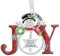 Laraine Christmas Tree Ornaments – 2024 Decorative Hanging Pendant of Car Charm Holiday Keepsake Gift Home Decor (Joy (2024))