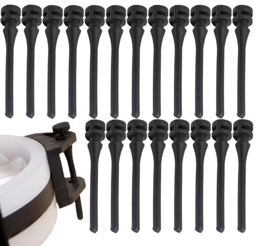 WeddHuis 20 Pièces Supports de Ventilateur en Caoutchouc, Jeu de Vis PC, Broches en Caoutchouc de Silicone, Fixation en Caoutchouc Anti-Vibration pour Ordinateur, PC, Ventilateur de Boîtier (45mm)
