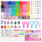 JHWELRG 2500+Loom Bänder Set, 32 Farben Bunte Gummibänder Kit,DIY Gummibänder für Armbänder Basteln mit Perlen Haken Charms Aufbewahrungsbox für Kinder Jungs Mädchen Geschenke