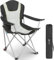 Homecall Campingstuhl Faltbar 150 KG Belastbar Camping Stuhl mit Armlehnen, Becherhalter, Abnehmbares Kissen, Tragetasche - Anglerstuhl Klappstuhl für Outdoors (1 Stuhl - 3 Fach Verstellbare)
