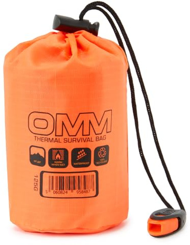 OMM Thermal Survival Bag, for Mountain & Endurance Races, Ultra's, Running, Walking, Hiking, Mountaineering, Camping, WIlderness, Outdoor Activities, Survival Shelter for Emergencies.