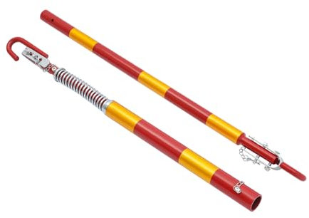 Xingfx 5T Abschleppstange mit Pannenhilfe & Federdämpfung Korrosionsschutz Zugkraft für PKW/SUV Gesamtlänge des Produkts 95cm+88cm