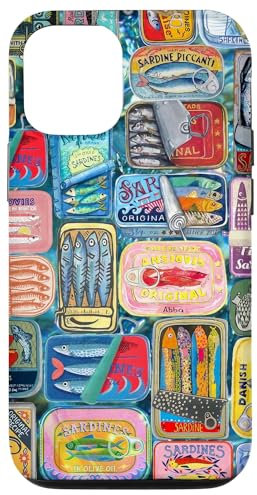 Retro Sardine Zinn Dosenfische Europäische Sommer Hülle für iPhone 12/12 Pro