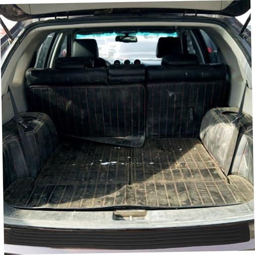 VALICLUD Protection Arrière Caoutchouc Rayures Baguette pour Seuil de Coffre Voiture Résistante à Abrasion et Antidérapante