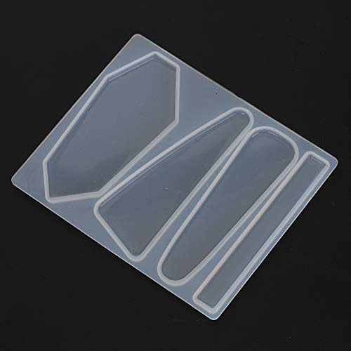 Silikonform Haarspangen Basteln, 2 Stück, 7x1,8 bis 7x3,1 cm | Hitzebeständiges Silikon, gebogene Kanten, für Haarstäbe und Schmuck
