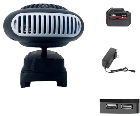 Chauffage de voiture, petit chauffage d'appoint portable, 170 W, 24 V, 48 V, 96 V, réglable à 180 degrés, chauffage durable, s'adapte facilement à n'importe quelle pièce ou voiture, pour voiture