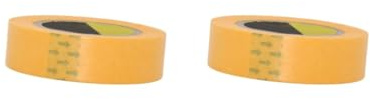 2 set of Model Roll Tapes Tools Model Making Tape Professional for Spray Paint, yellow, 1.8cm wide