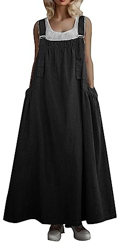 Gonna Jeans Donna Lunga Taglie Forti Vestito Donna Elegante Gonne Donna Corta Casual Moda Leggeri Abito Jean Salopette Jeans Abito Classic Larghi Abiti Morbida Eleganti Ventilato Halter Comodi