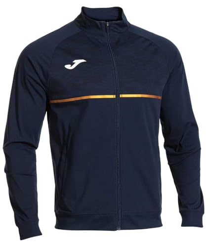 Joma Herren-Sportjacke mit langen Ärmeln, XS-3XL, atmungsaktiv, mit Seitentaschen, ideal zum Laufen und Trainieren, Record III