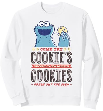 Sesame Street Cookie Monster Four rétro Frais Sweatshirt