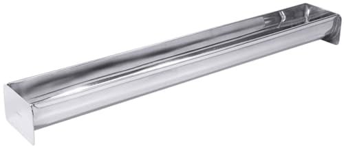 Contacto Terrinenform 50 cm 1400ml Edelstahl 18/10 Dachrinnenform, Gastro-Qualität, spülmaschinengeeignet, für Pasteten, Parfaits & Desserts