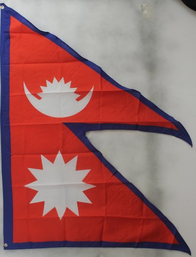 Buddel-Bini Flagge Fahne ca. 90x150 cm : Nepal Nationalflagge Nationalfahne