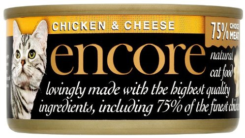 Encore Cat Food Chicken and Cheese 70 g (Pack of 9)