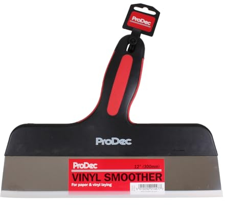 ProDec RVS12 12 Vinyl Smoother for Smoothing Vinyl Wallpapers, Taping and Jointing, Black