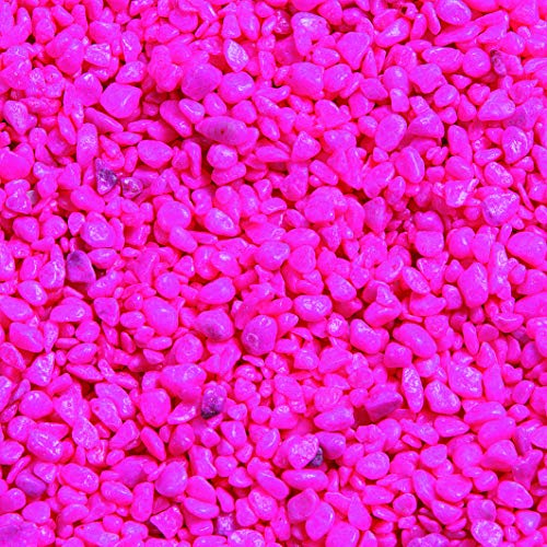 Flamingo 400430 Kies neon rosa, 1 kg