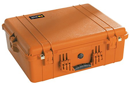 Pelican 1600 Camera Case With Foam (Orange)