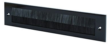 Stormguard 06SR0170000BL Metal Letter Box Brush Cover Black, External Size 335mmx75mm