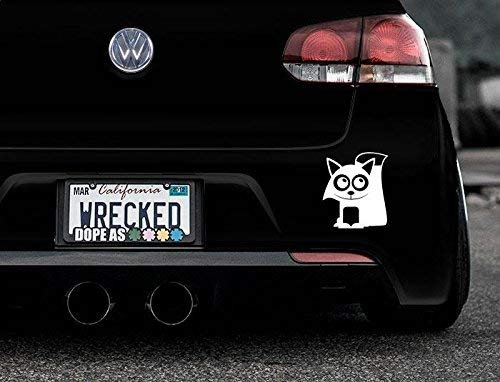 JCM Liebenswürdig, Fox Bumper Auto Aufkleber Aufkleber, weiß