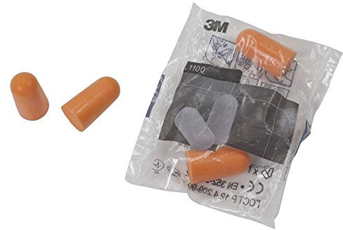 3M 1100 Lot de 20 paires de bouchons d'oreille en mousse