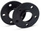 SCC Spurverbreiterung 12434W - schwarz eloxiert - LK: 112/5 NLB: 66,5 - 12mm - 2 Stück