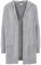 Milano Italy Offene Strickjacke mit Kapuze und Taschen Damen Ohne Ausschnitt Langarm Basic Strickjacke Modisch gerade meliert Rippbündchen